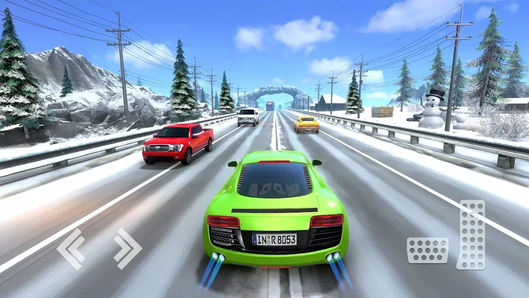 Real Highway Car Racing Games  [МОД Много монет] Screenshot 3