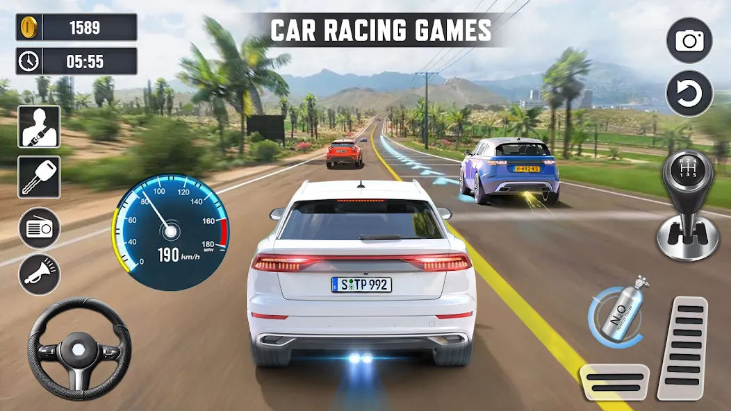 Real Highway Car Racing Games  [МОД Много монет] Screenshot 5