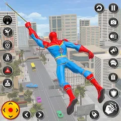 Взломанная Spider Rope Hero Spider Games  [МОД Menu] - стабильная версия apk на Андроид