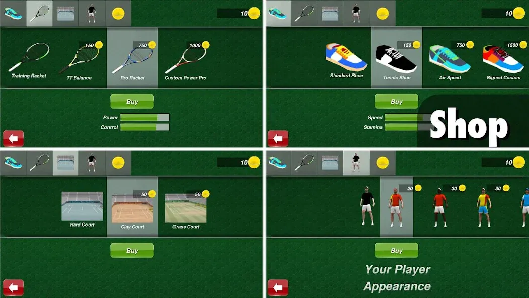 Tennis Champion 3D - Online Sp  [МОД Все открыто] Screenshot 5