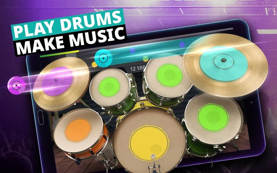 Drum Kit Music Games Simulator  [МОД Mega Pack] Screenshot 5