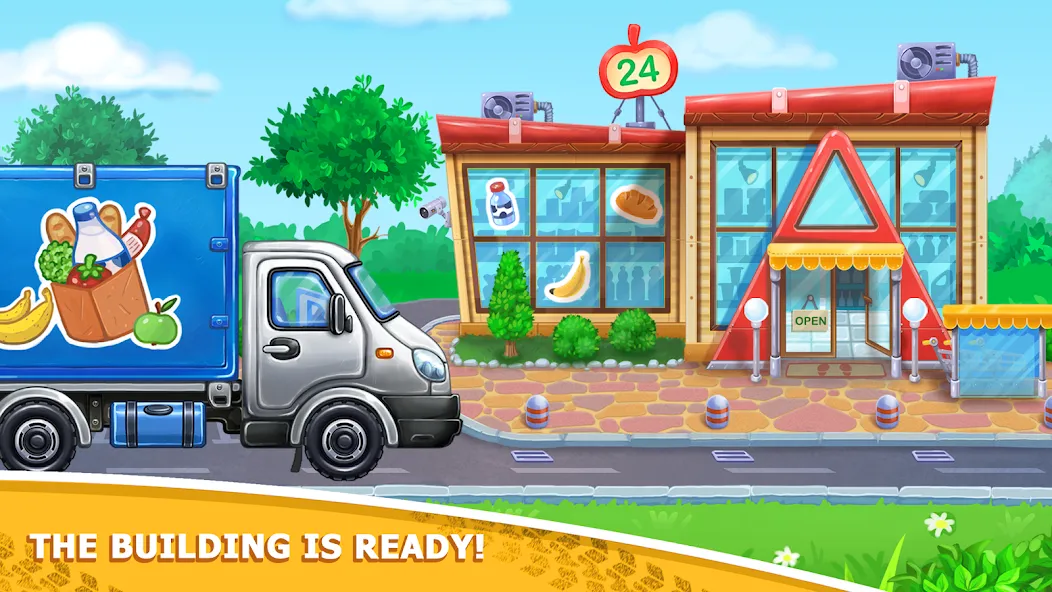 Kids truck games Build a house  [МОД Unlimited Money] Screenshot 5