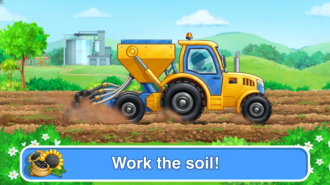 Tractor, car: kids farm games  [МОД Unlocked] Screenshot 2