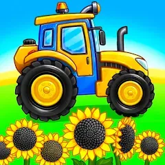 Скачать взлом Tractor, car: kids farm games  [МОД Unlocked] - полная версия apk на Андроид