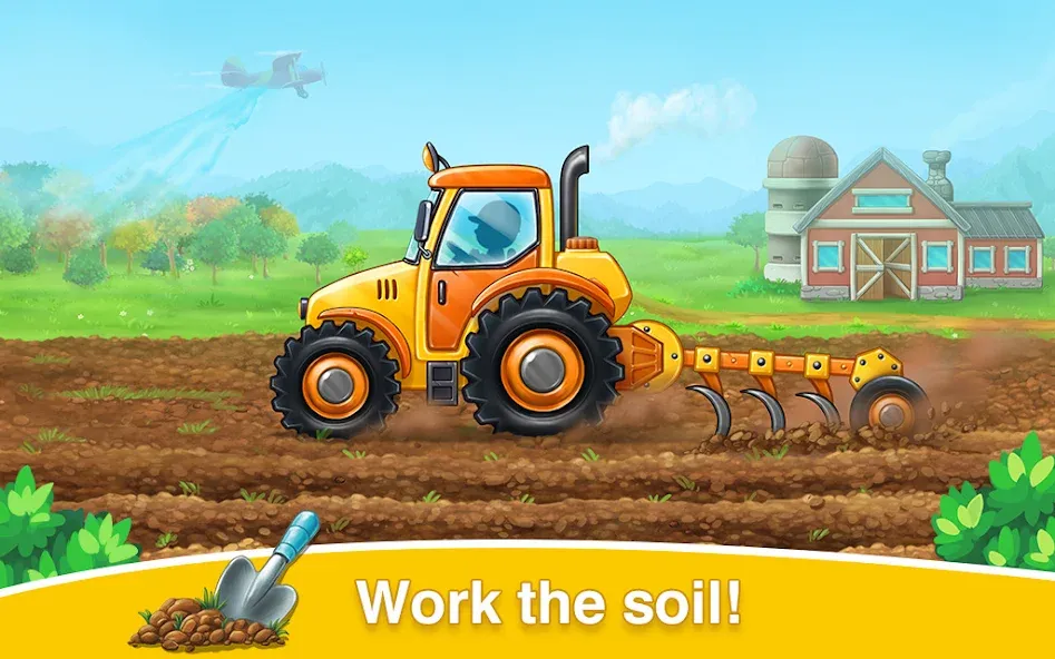 Farm land & Harvest Kids Games  [МОД Бесконечные деньги] Screenshot 2