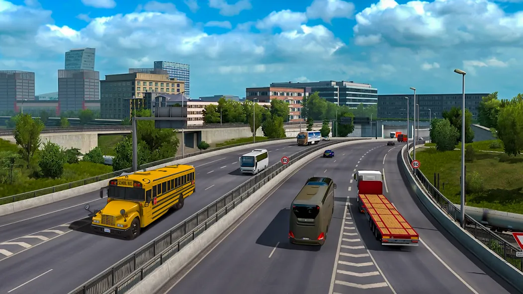 School Bus Transport Simulator (Школьный Автобусный Транспортный Симулятор)  [МОД Бесконечные деньги] Screenshot 4