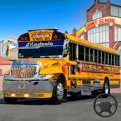 Скачать взлом School Bus Transport Simulator (Школьный Автобусный Транспортный Симулятор)  [МОД Бесконечные деньги] - полная версия apk на Андроид