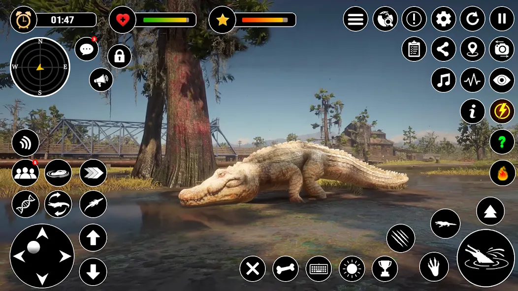 Animal Crocodile Attack Sim (Энимал Крокодайл Аттак Сим)  [МОД Бесконечные монеты] Screenshot 4