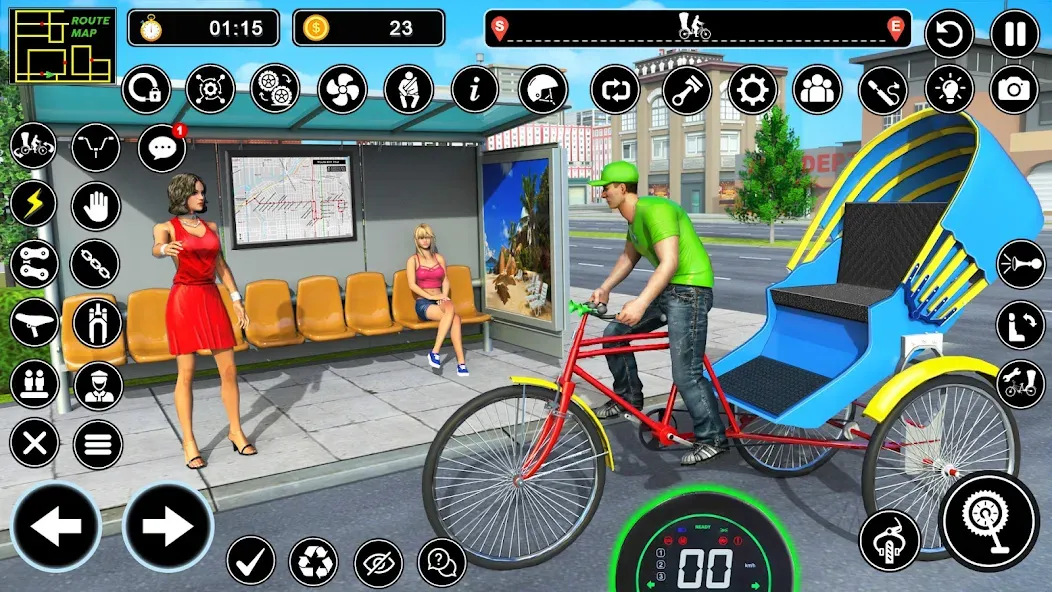 BMX Cycle Games 3D Cycle Race (игры на велосипеде 3D гонка)  [МОД Все открыто] Screenshot 5