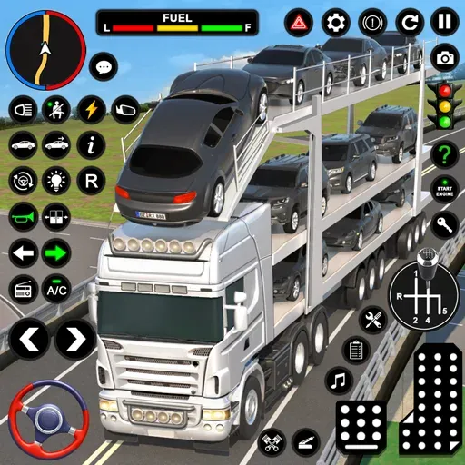 Car Transport - Truck Games 3D  [МОД Бесконечные монеты] Screenshot 1