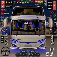 Взломанная Public Coach Bus Driving Game (Паблик Коуч Бас Драйвинг Гейм)  [МОД Unlocked] - стабильная версия apk на Андроид