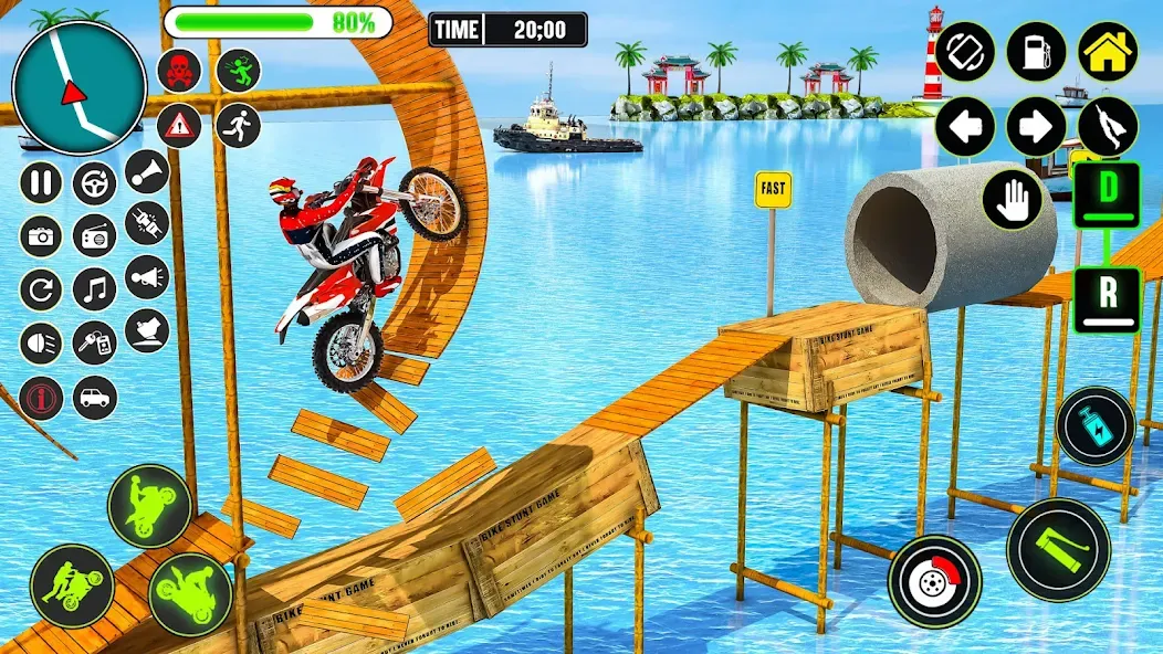 GT Bike Racing Game Moto Stunt (ДжиТи Байк Рейсинг Гейм Мото Стант)  [МОД Бесконечные деньги] Screenshot 2