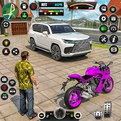 Скачать взломанную GT Bike Racing Game Moto Stunt (ДжиТи Байк Рейсинг Гейм Мото Стант)  [МОД Бесконечные деньги] - полная версия apk на Андроид