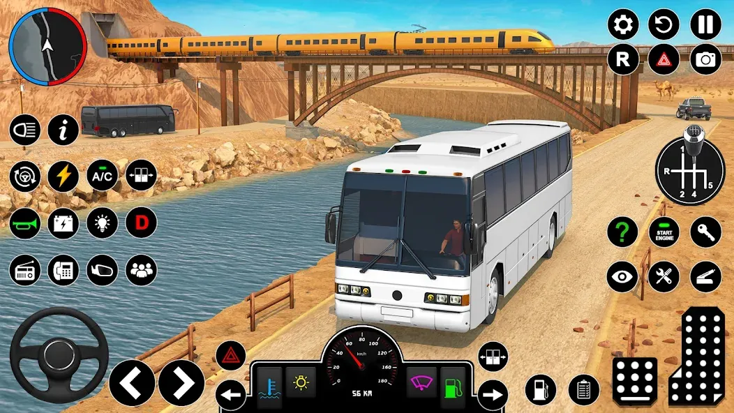 Offroad Bus Simulator Bus Game (Оффроуд Автобус Симулятор Игра)  [МОД Все открыто] Screenshot 1