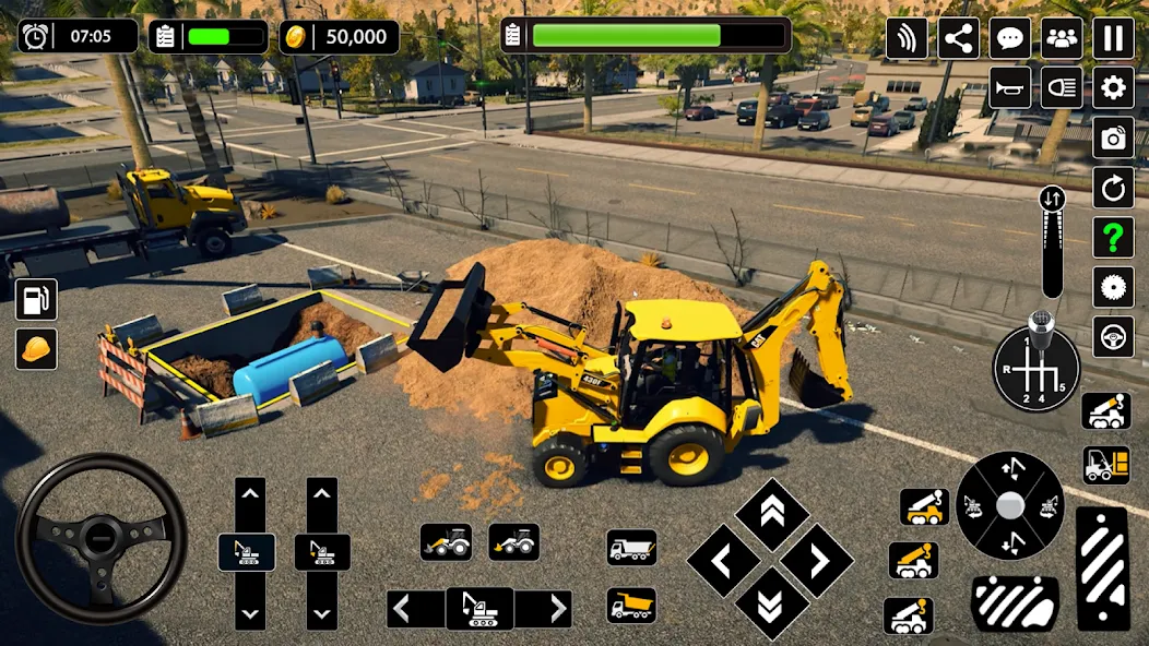 Snow Offroad Construction Game  [МОД Много монет] Screenshot 3