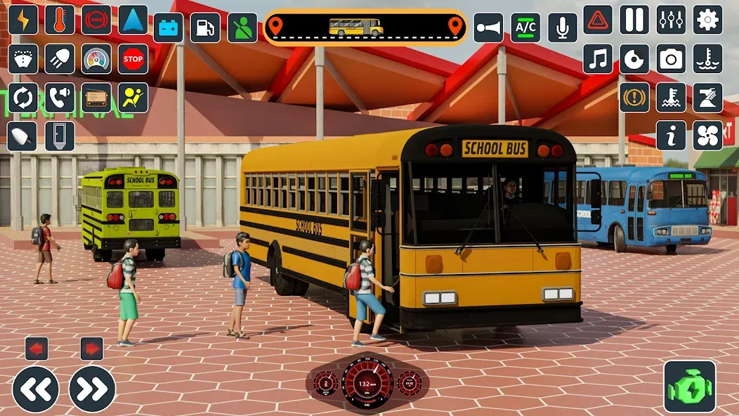 School Bus 3d : City Bus Games (Школьный автобус симулятор игры на автобусе)  [МОД Mega Pack] Screenshot 2