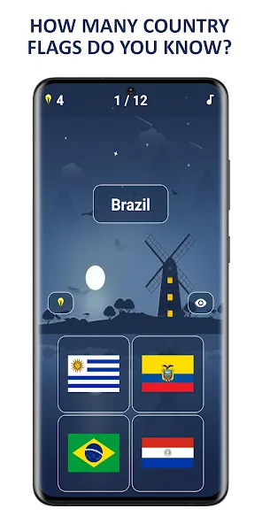 Flags of World Countries Quiz  [МОД Mega Pack] Screenshot 1