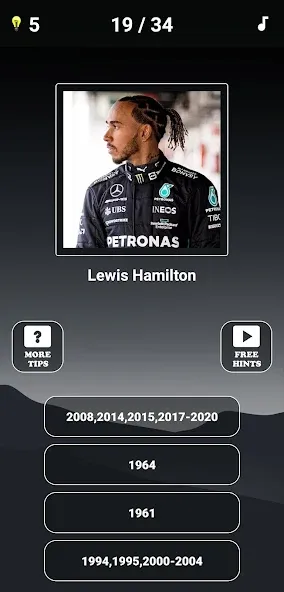 Formula 1:Guess F1 Driver Quiz  [МОД Menu] Screenshot 4