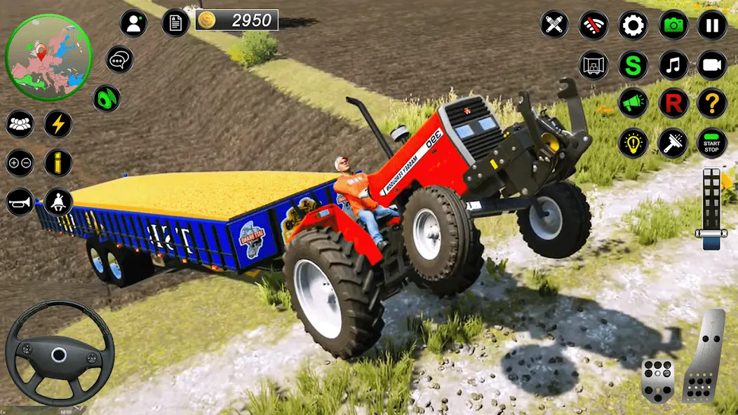 Real Farmer Tractor Drive Game (Фармер Трактор 3Д Фермерские Игры)  [МОД Все открыто] Screenshot 2