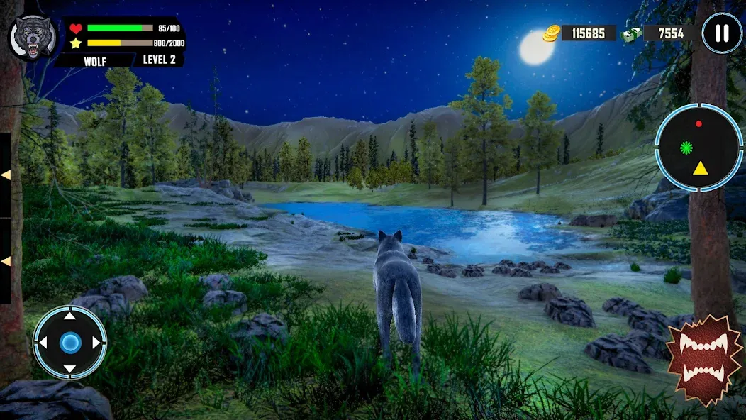 Wild Wolf Simulator Games  [МОД Меню] Screenshot 4