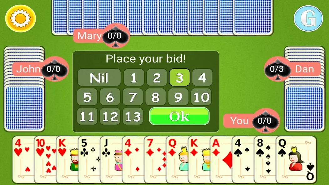 Spades Mobile  [МОД Бесконечные деньги] Screenshot 2