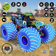 Скачать взлом Extreme Monster Truck Game 3D (Монстр Трак Экстремальные Игры)  [МОД Unlocked] - полная версия apk на Андроид