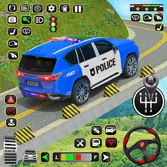 Скачать взломанную Police Car Driving School Game (Полицейская школа вождения автомобилей)  [МОД Unlimited Money] - полная версия apk на Андроид