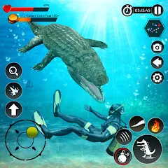 Скачать взлом Hungry Animal Crocodile Games  [МОД Menu] - стабильная версия apk на Андроид