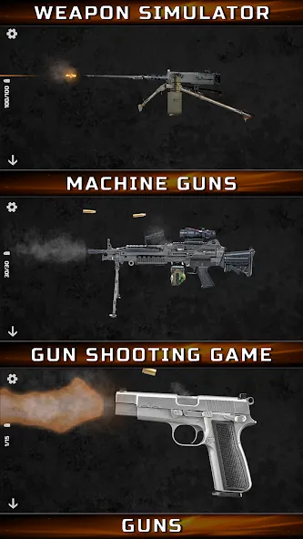 Gun Simulator : Tough Guns  [МОД Бесконечные монеты] Screenshot 3