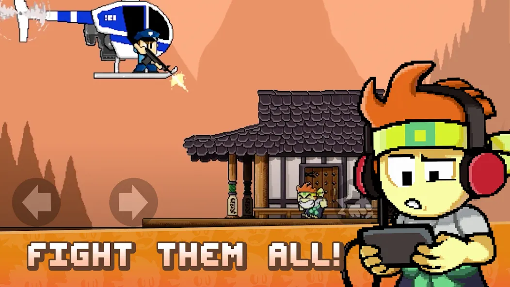 Dan the Man: Action Platformer (Дэн зе Мэн)  [МОД Все открыто] Screenshot 1