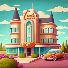 Взломанная Merge Hotel: Family Story Game (Мердж Отель)  [МОД Unlocked] - последняя версия apk на Андроид