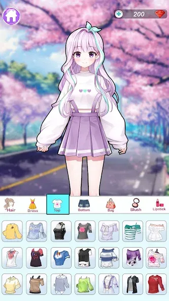 Anime Dress Up and Makeup Game  [МОД Unlimited Money] Screenshot 2