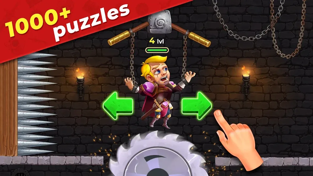 Mr. Knight: Pin Puzzles  [МОД Бесконечные монеты] Screenshot 1