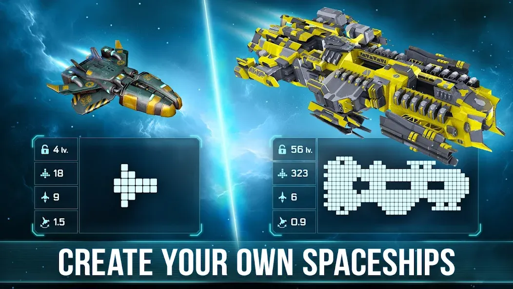 Space Arena: Construct & Fight (Спейс Арена)  [МОД Mega Pack] Screenshot 1