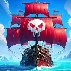 Скачать взломанную Pirate Ships・Build and Fight  [МОД Mega Pack] - последняя версия apk на Андроид