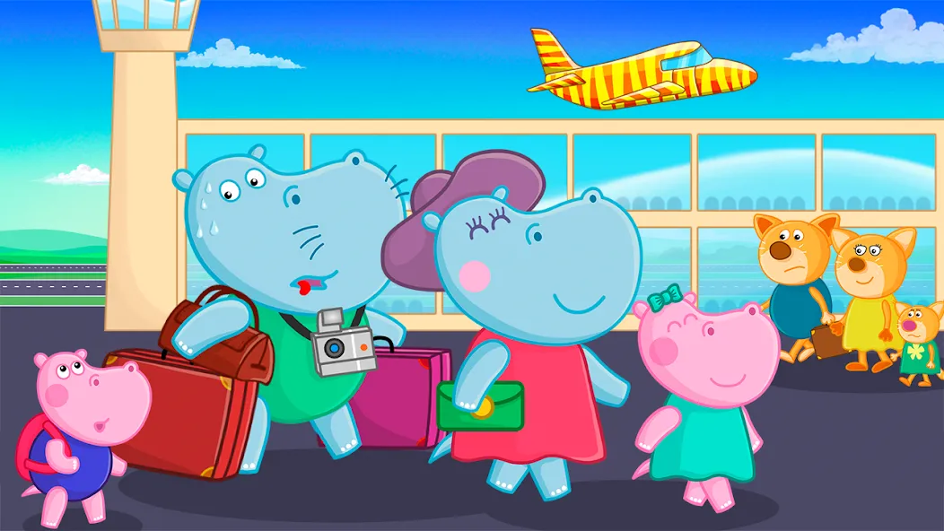 Hippo: Airport Profession Game  [МОД Unlimited Money] Screenshot 4