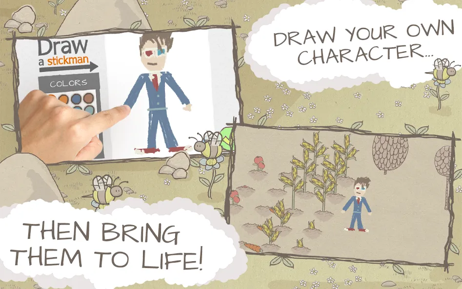 Draw a Stickman: EPIC Free (Нарисуй палочного человечка)  [МОД Все открыто] Screenshot 2