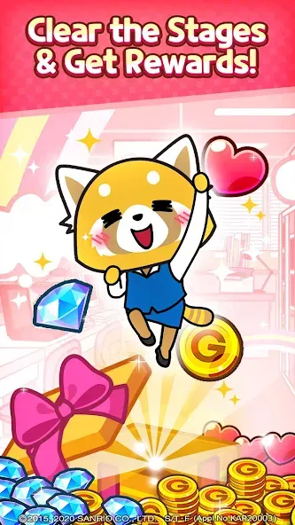 Aggretsuko : Match 3 Puzzle (Аггретсуко)  [МОД Menu] Screenshot 5