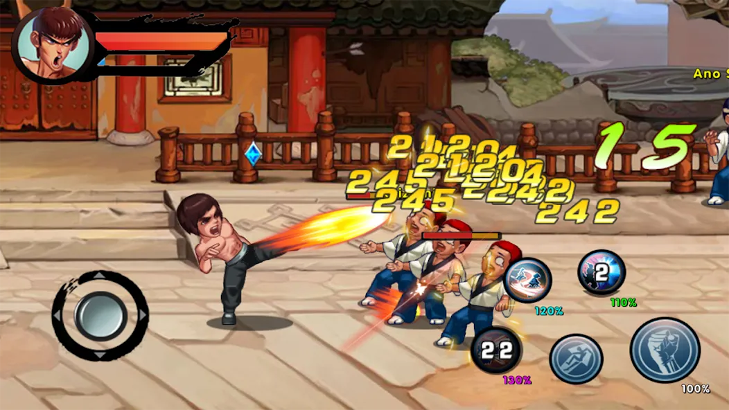 Kung Fu Attack: Final Fight (Кунгфу Атака)  [МОД Бесконечные монеты] Screenshot 1