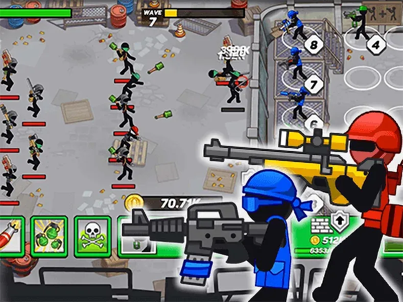 Stickman Defenders: Stick War  [МОД Mega Pack] Screenshot 1