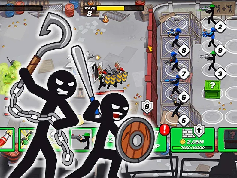 Stickman Defenders: Stick War  [МОД Mega Pack] Screenshot 3