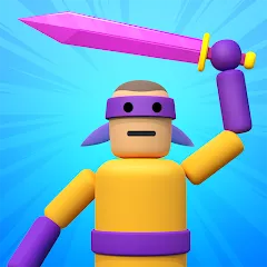 Взлом Ragdoll ninja: Imposter hero (Рагдолл Ниндзя)  [МОД Unlocked] - полная версия apk на Андроид