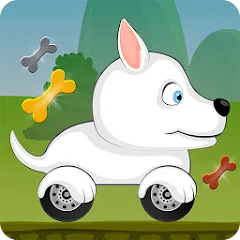 Взломанная Racing games for kids - Dogs  [МОД Много денег] - последняя версия apk на Андроид