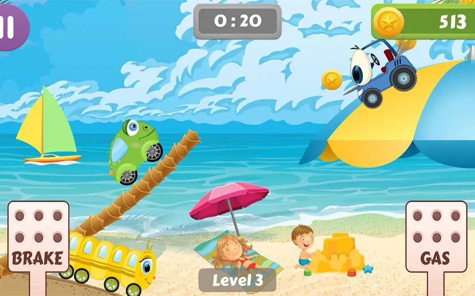 Car Racing game for toddlers  [МОД Unlocked] Screenshot 4