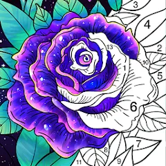 Взломанная Coloring Book: Color by Number (Колоринг Бук)  [МОД Mega Pack] - стабильная версия apk на Андроид