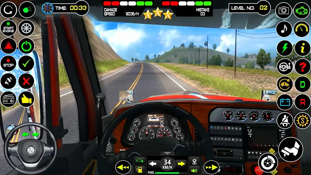 US Truck Driving Cargo Game 3D (Американский грузовик водителя)  [МОД Бесконечные деньги] Screenshot 4