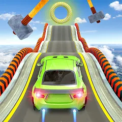 Скачать взлом Mega Ramp Car Stunts Race Game  [МОД Много монет] - стабильная версия apk на Андроид