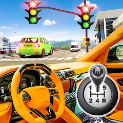 Скачать взлом Modern Car Driving School Game  [МОД Menu] - стабильная версия apk на Андроид