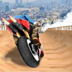 Скачать взлом Mega Ramp Bike Stunts Games 3D  [МОД Много денег] - последняя версия apk на Андроид