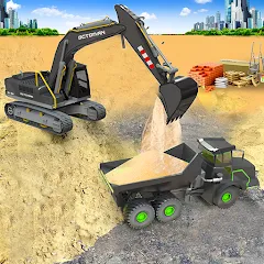 Взлом Sand Excavator Simulator Games  [МОД Бесконечные монеты] - стабильная версия apk на Андроид